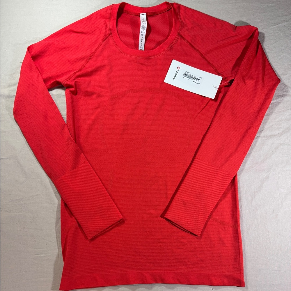 Lululemon  Athletica Swiftly Red Long Sleeve Tee Size 8